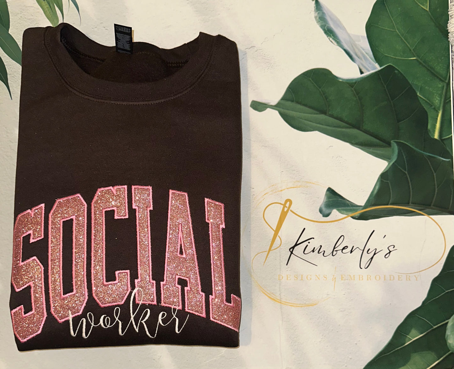 Social Worker Applique Sweatshirt