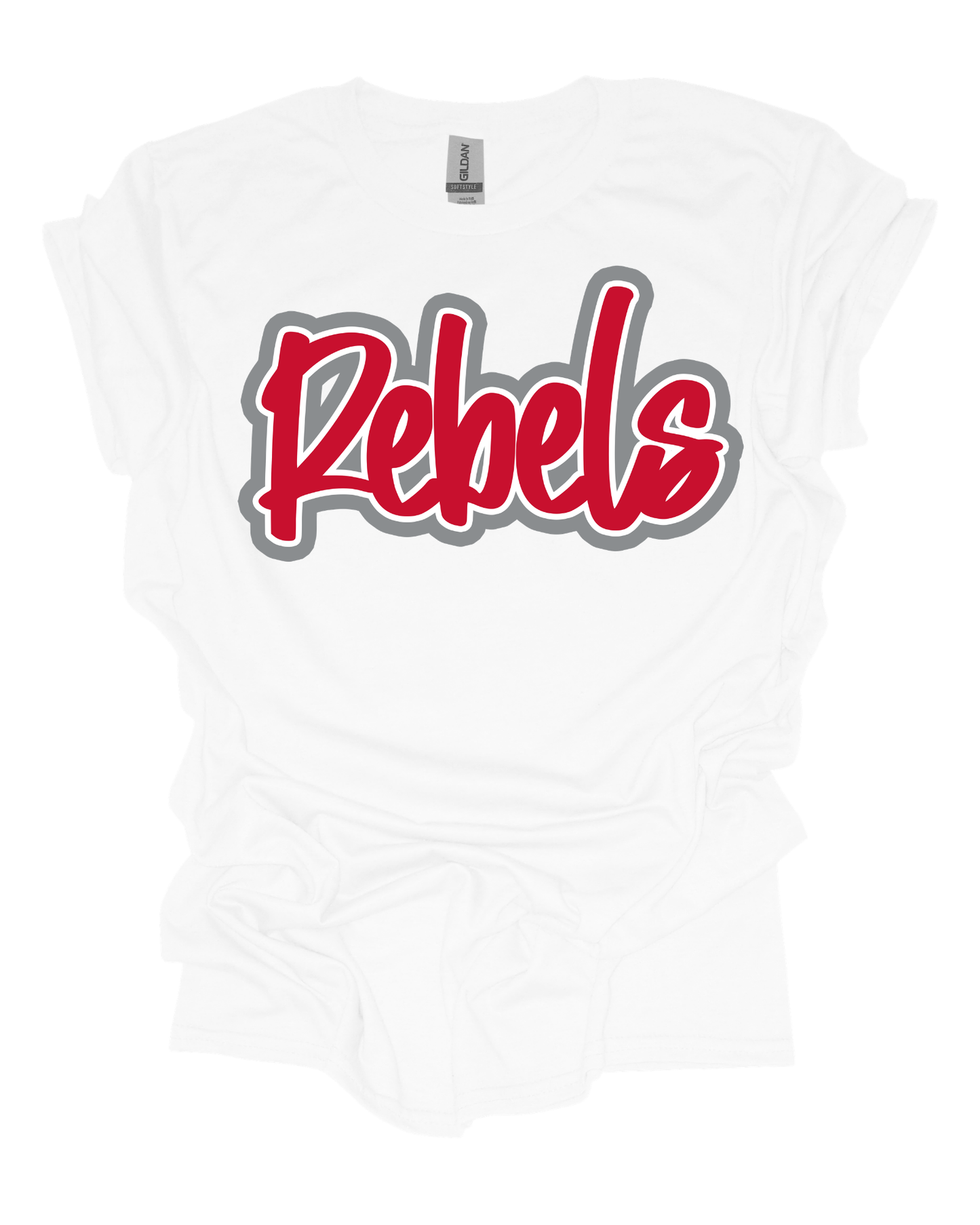 Rebels Mascot Script Tee
