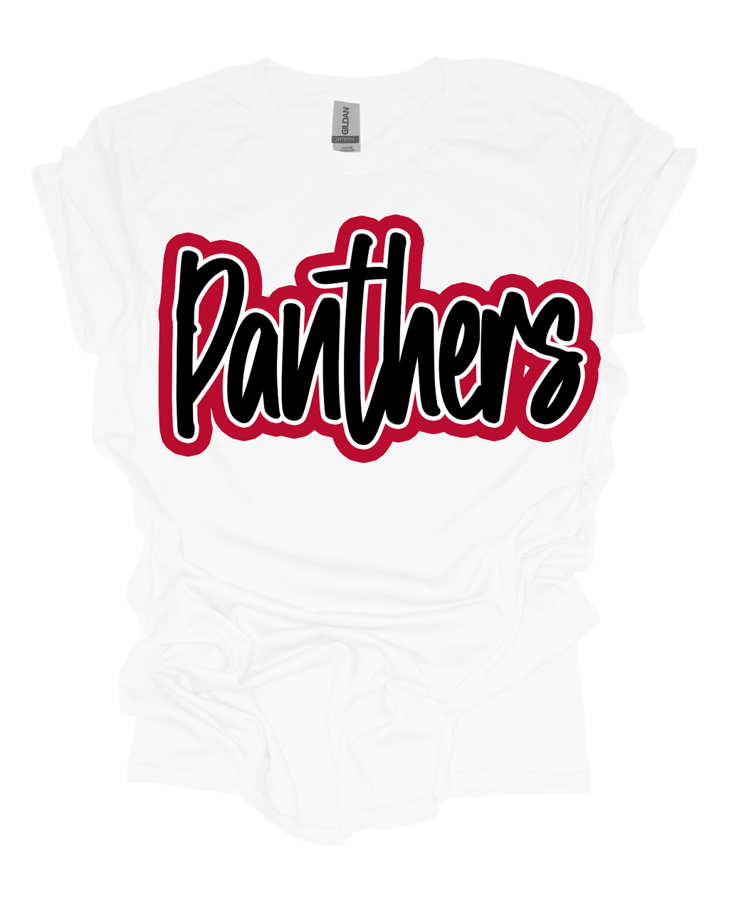 Panthers Mascot Script Tee
