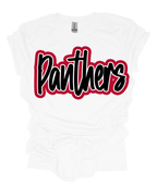 Panthers Mascot Script Tee