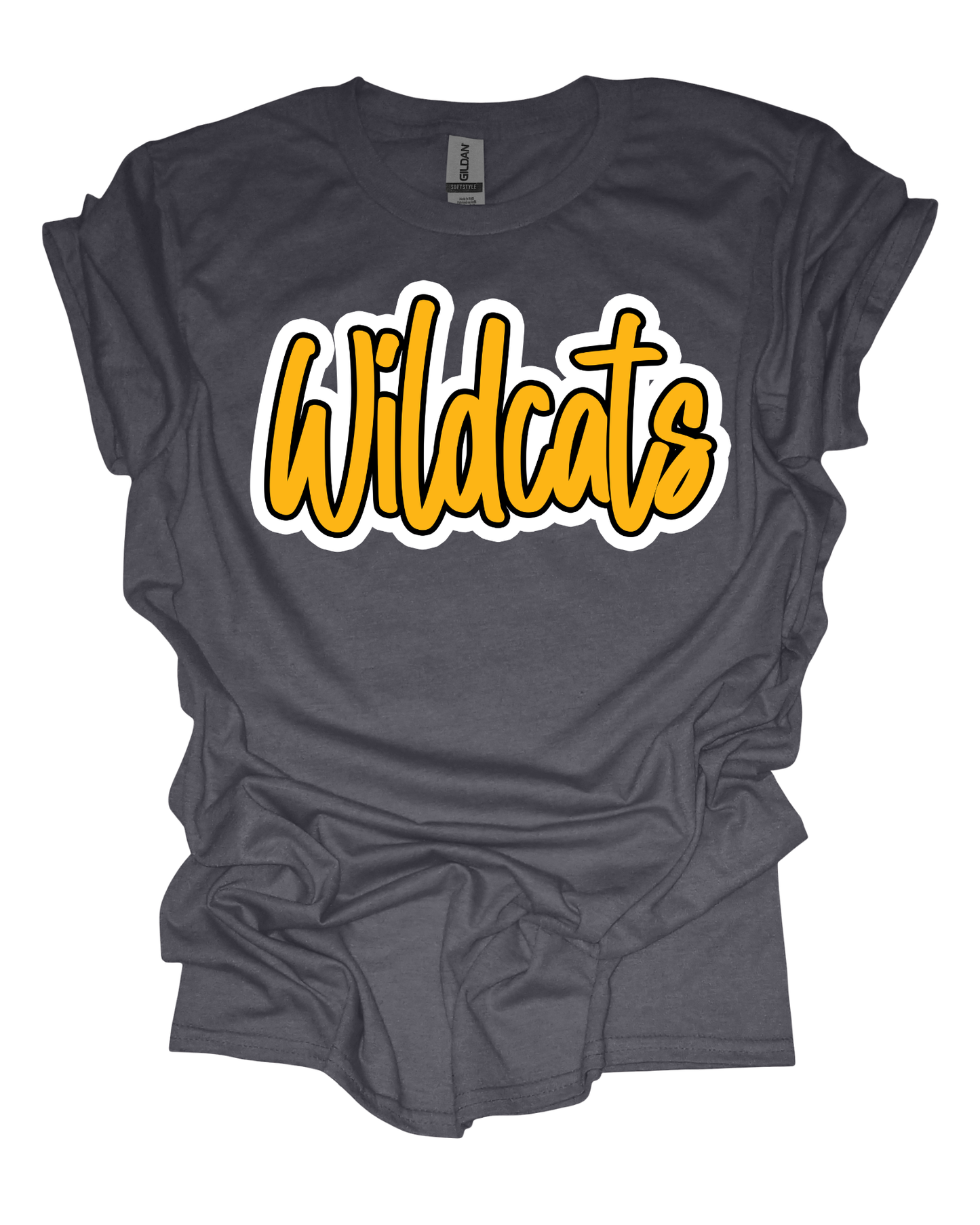 Wildcats Mascot Script Tee