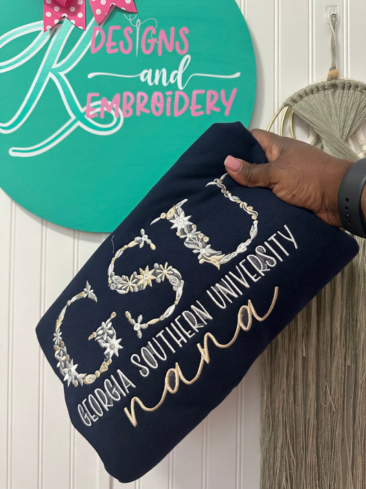 Floral Embroidered Sweatshirt