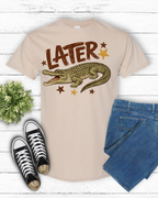 "See you Later Alligator-Brown" Tee