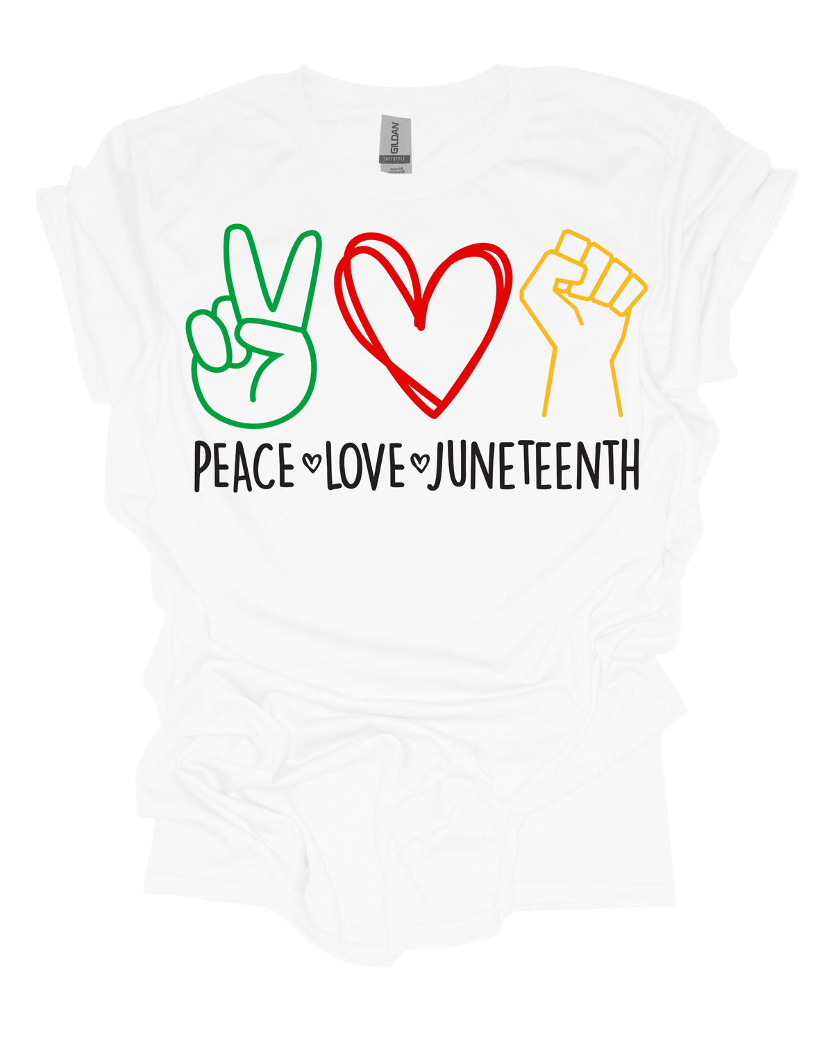 Peace Love Juneteenth Tee