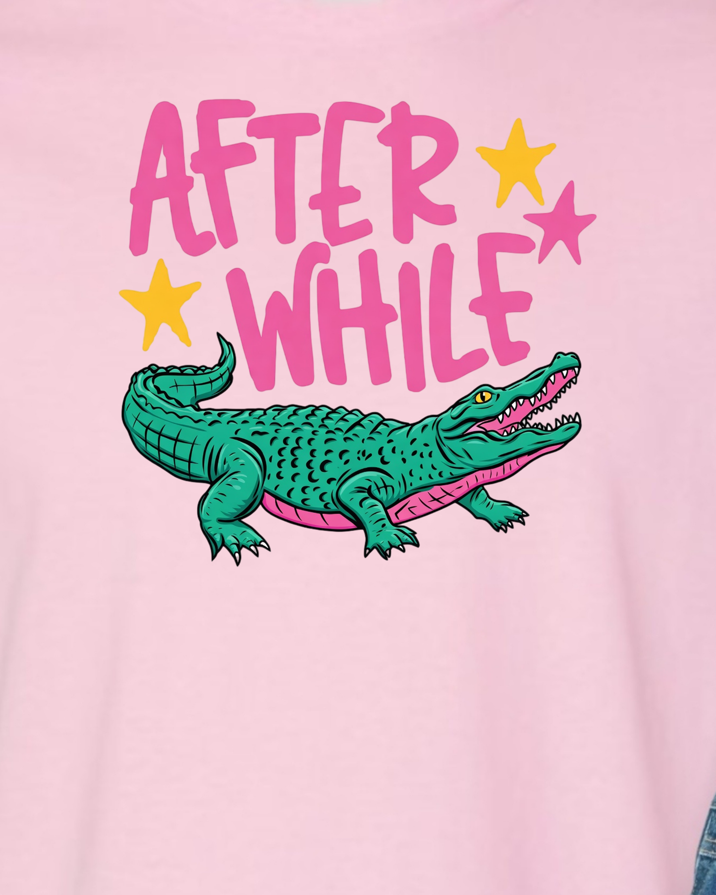 "See you Later Alligator-Pink" Tee