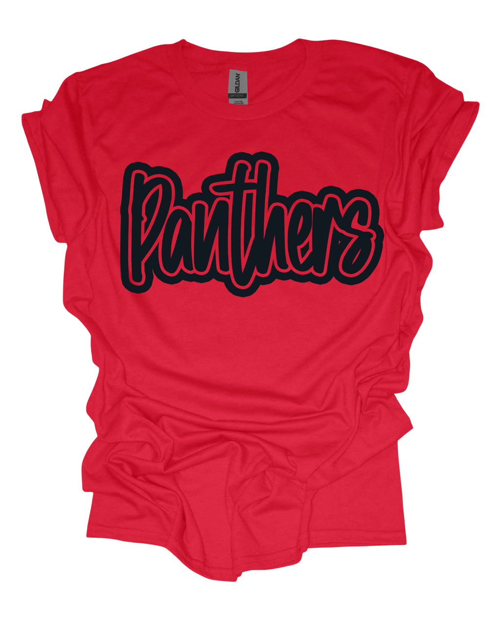 Panthers Mascot Script Tee
