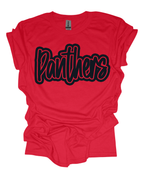 Panthers Mascot Script Tee
