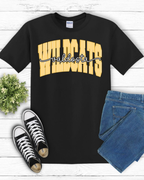 Wildcats Mascot Striped Tee