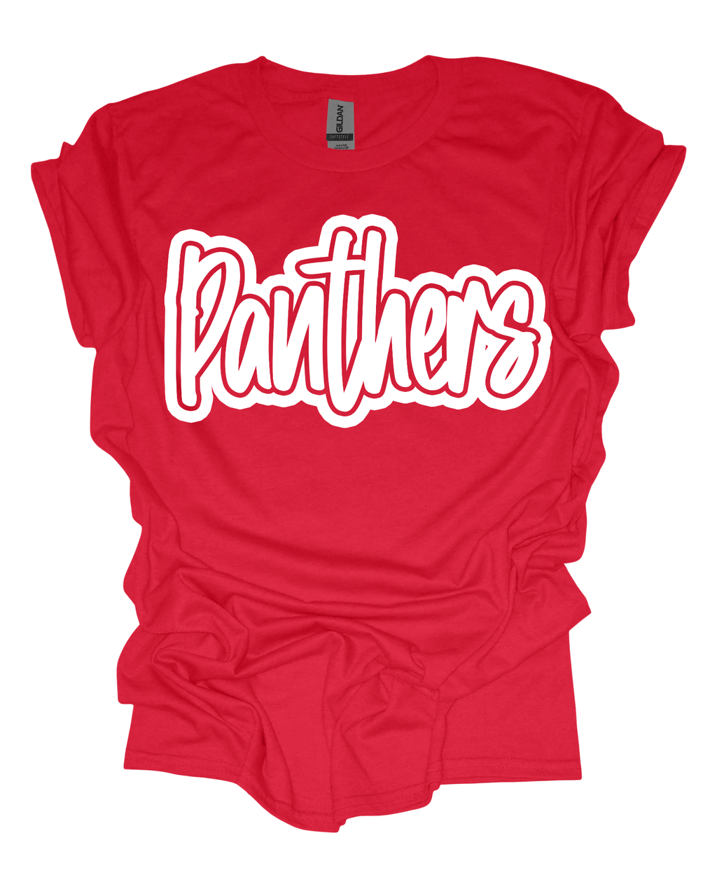 Panthers Mascot Script Tee