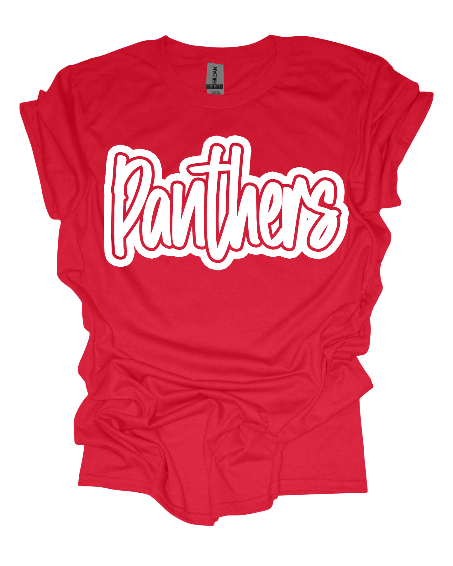 Panthers Mascot Script Tee