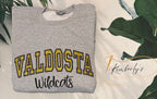 Valdosta Wildcats Embroidered Applique Sweatshirt