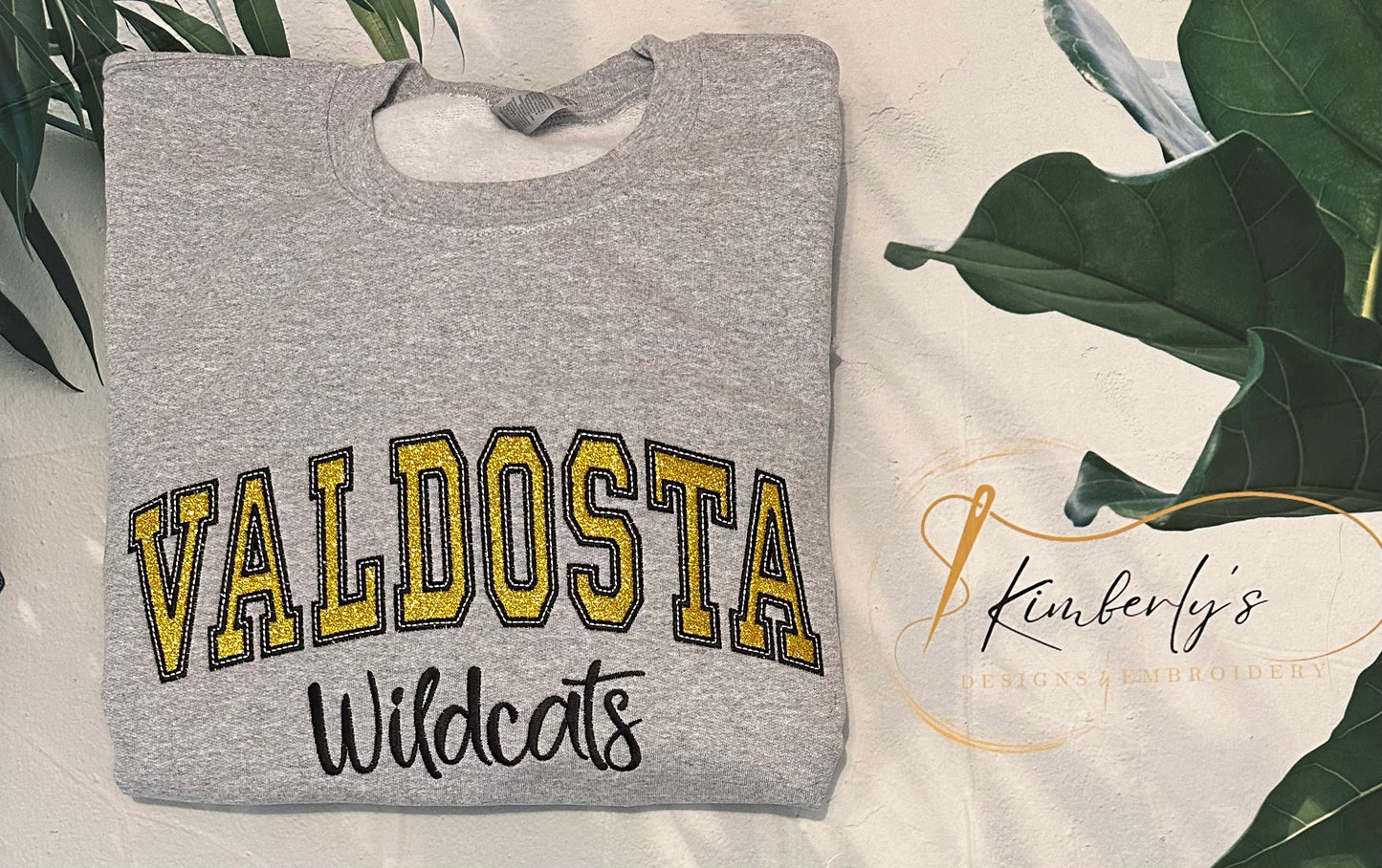 Valdosta Wildcats Embroidered Applique Sweatshirt