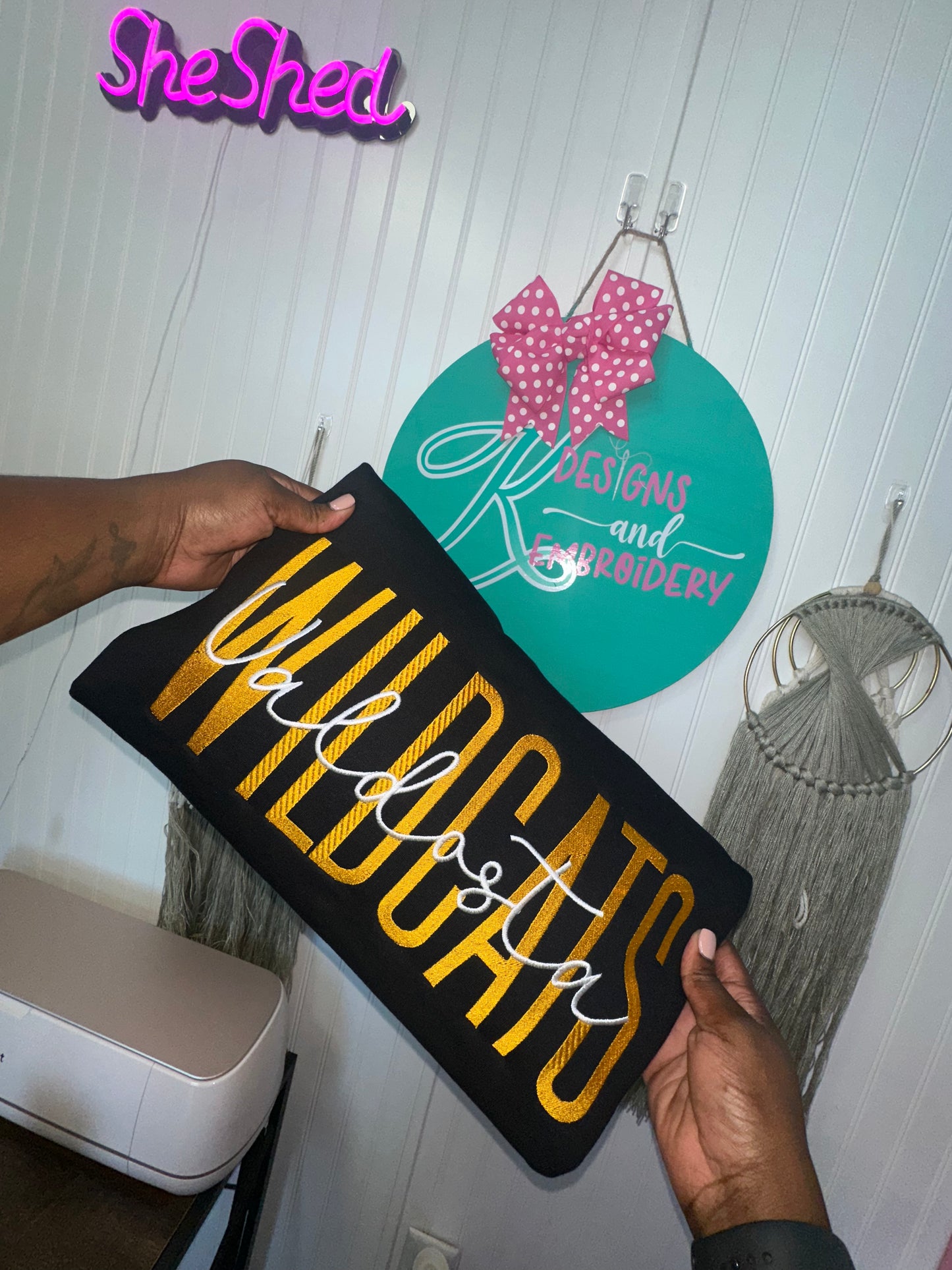 Custom Layered Name Embroidery "Tee"