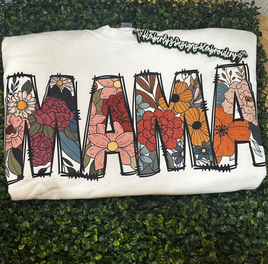 🌸 Floral MAMA Sweatshirt