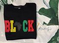 BLACK Embroidered Sweatshirt – Customizable Design