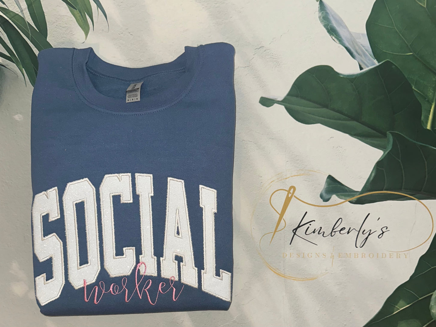 Social Worker Applique Sweatshirt